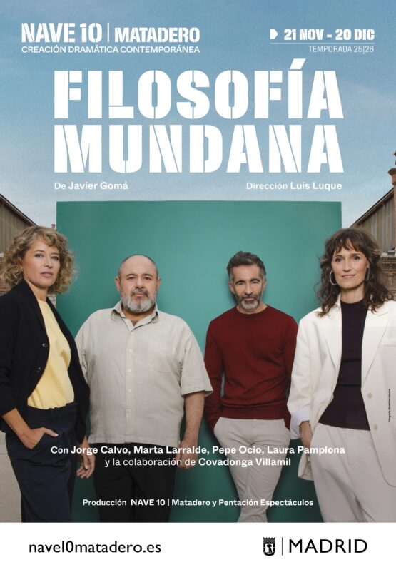 Cartel 'Filosofía mundana' en Nave 10 Matadero