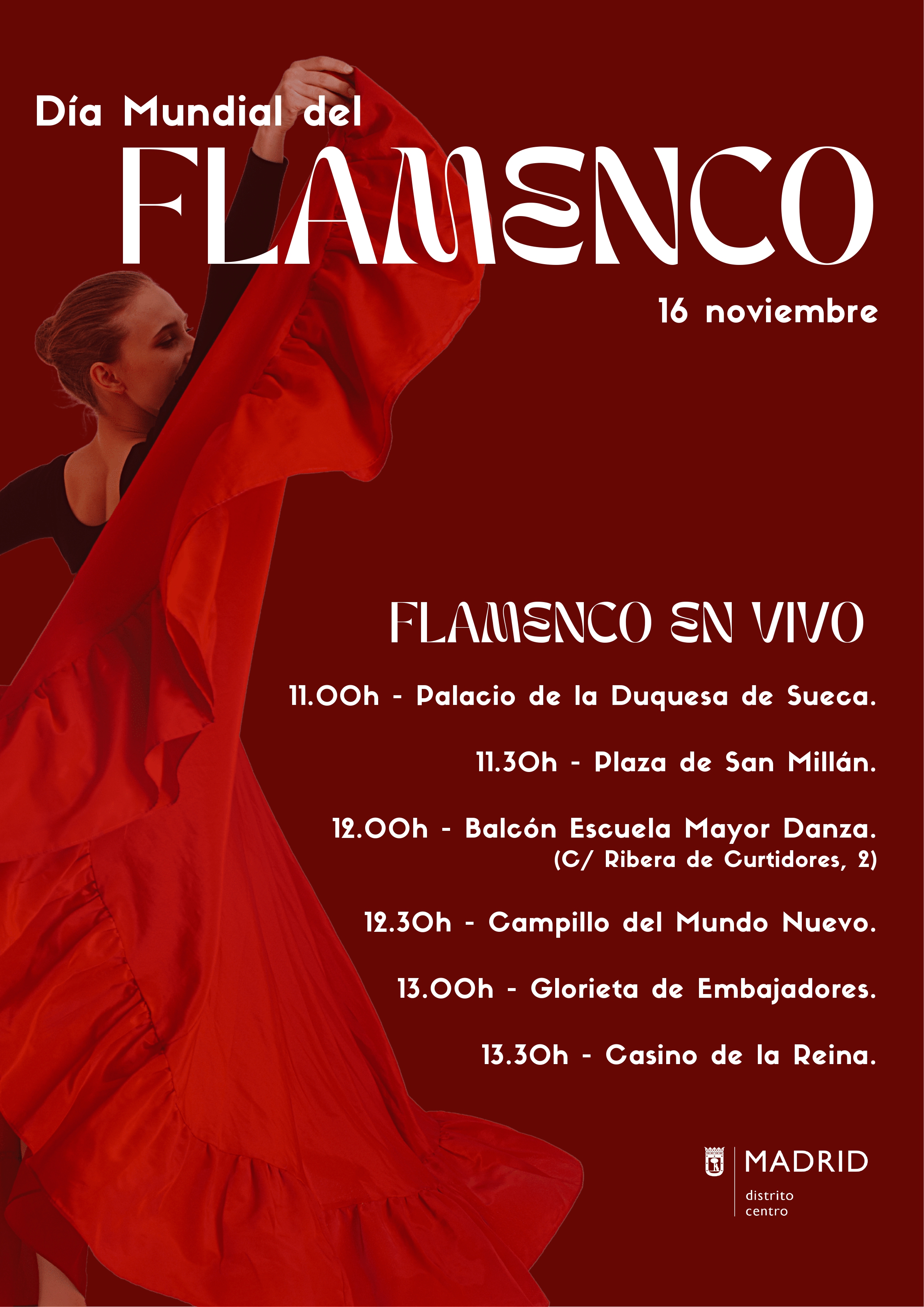 Cartel día mundial del flamenco