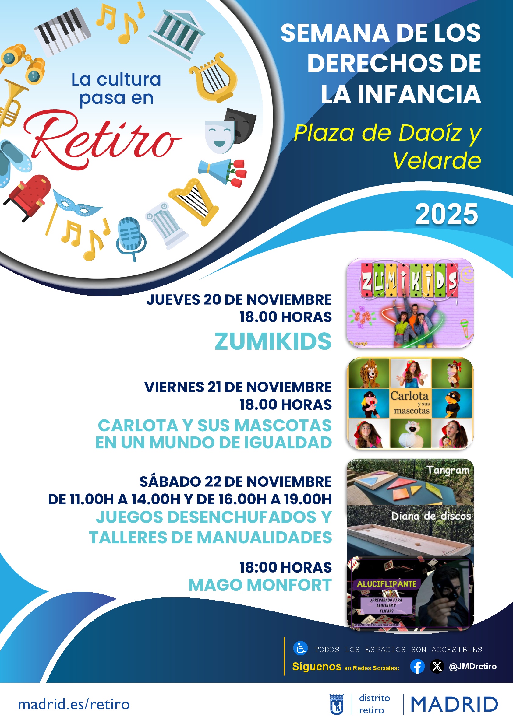 Cartel informativo de la Semana de los Derechos de la Infancia