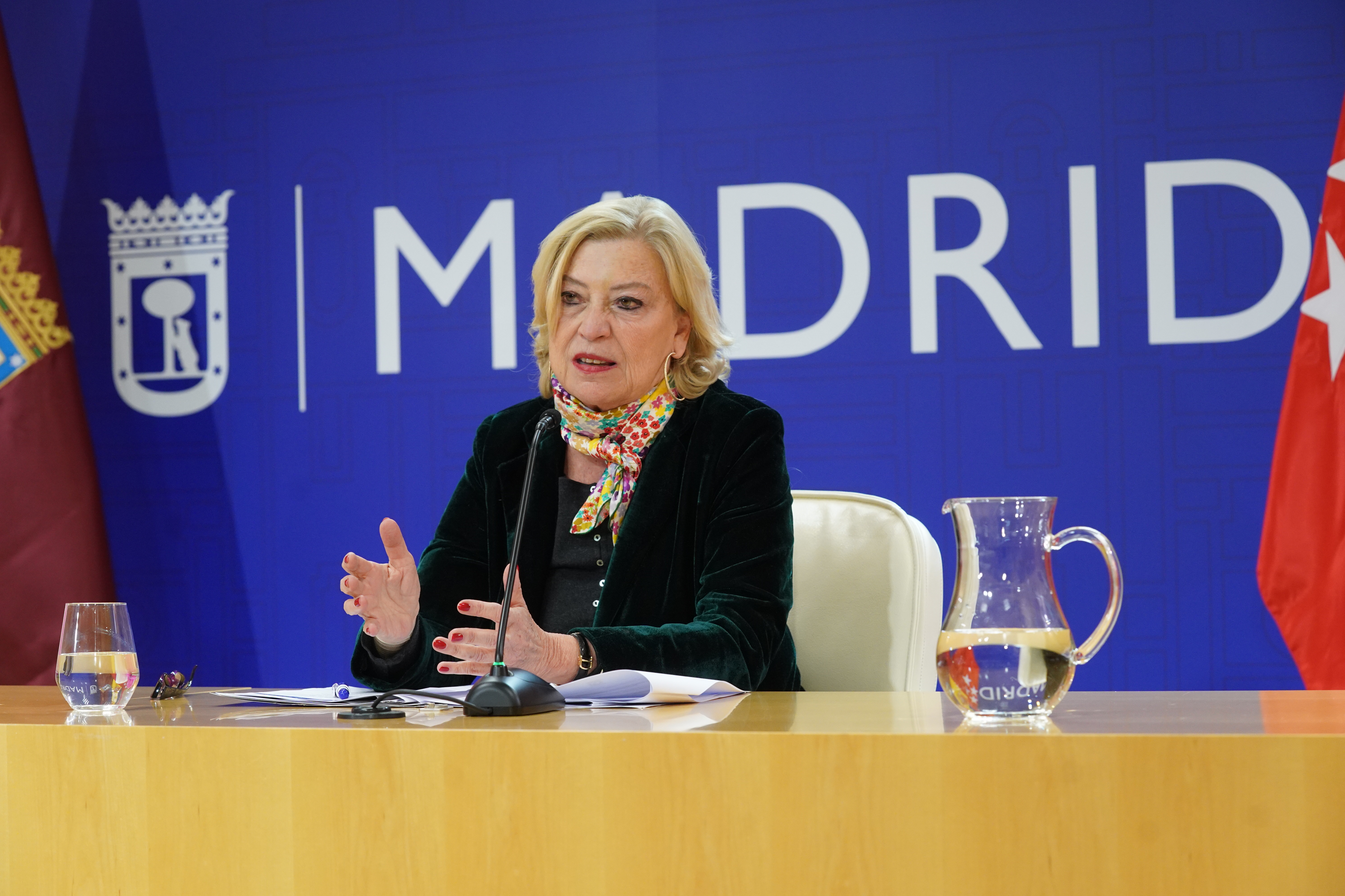 La delegada de Obras y Equipamientos, Paloma García Romero, en la rueda de prensa posterior a la Junta de Gobierno