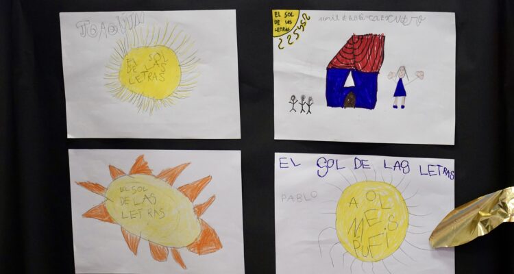 Dibujos infantiles de soles de los alumnos del CEIP Palacio Valdés (2)