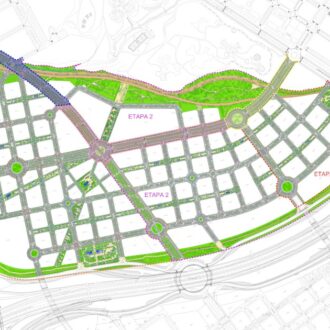 Mapa de la vía borde de Valdecarros