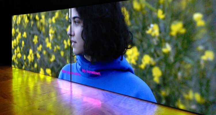 Instalación audiovisual 'Hometown' del colectivo Metahaven