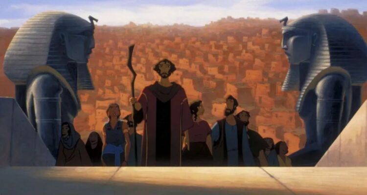 Fotograma de El príncipe de Egipto superproducción de los años 90