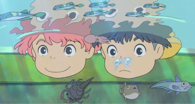 Fotograma de la animación Ponyo en el acantilado de Hayao Miyazaki