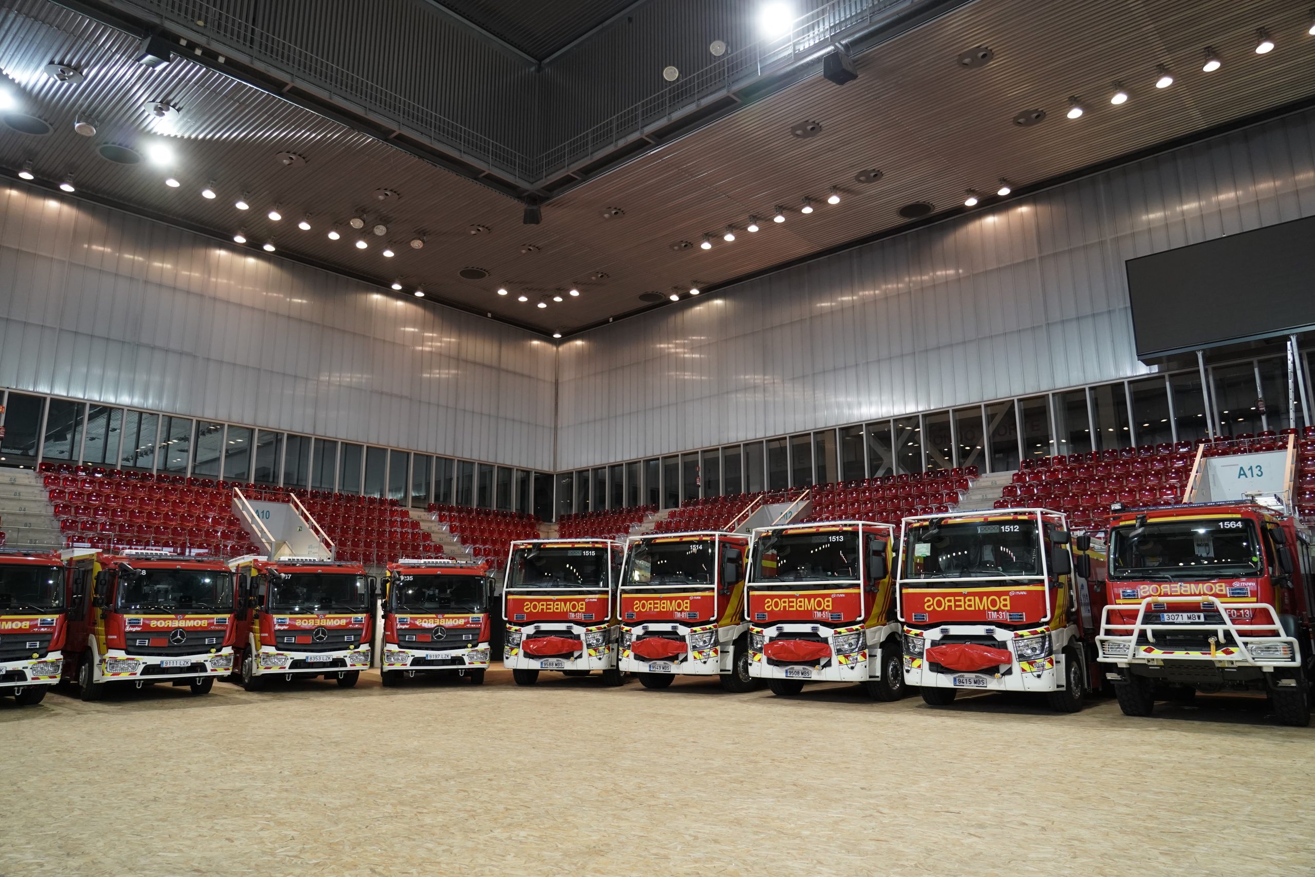 Imagen de archivo de vehículos pesados de Bomberos de Madrid