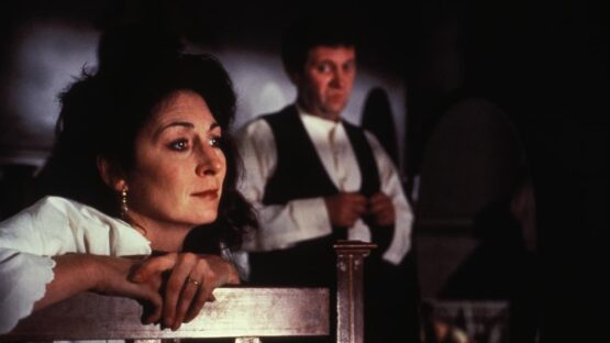 Imagen de la película Dublineses de John Houston