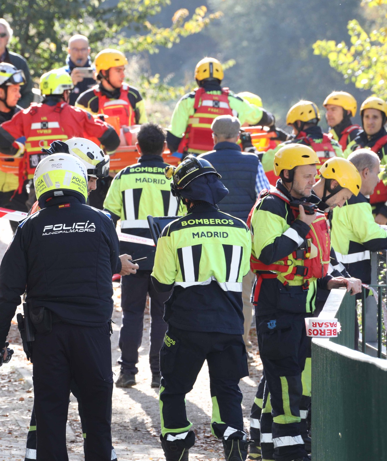 Imagen del simulacro ante inundaciones realizado esta semana