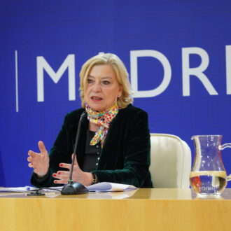 La delegada de Obras y Equipamientos, Paloma García Romero, en la rueda de prensa posterior a la Junta de Gobierno
