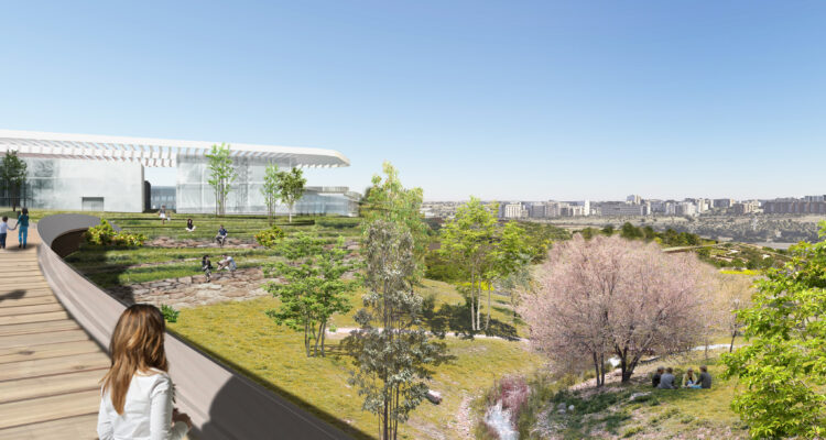 Recreación de la pasarela