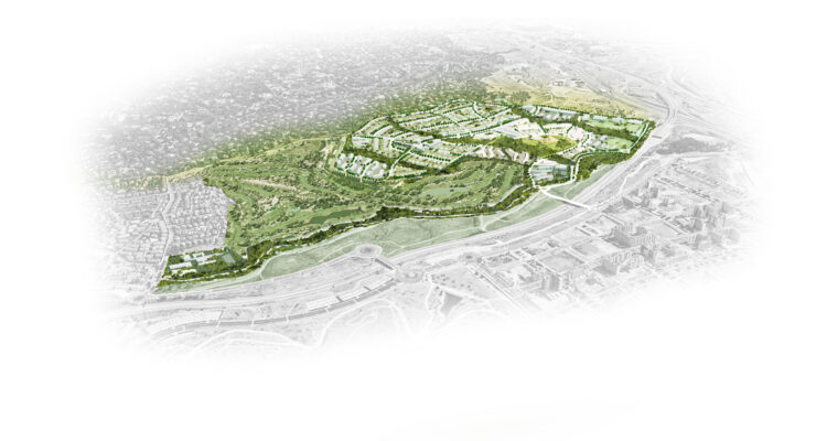 Recreación general de la Solana de Valdebebas