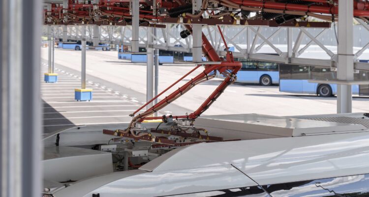 Sistema de carga eléctrica EMT Madrid en Carabanchel