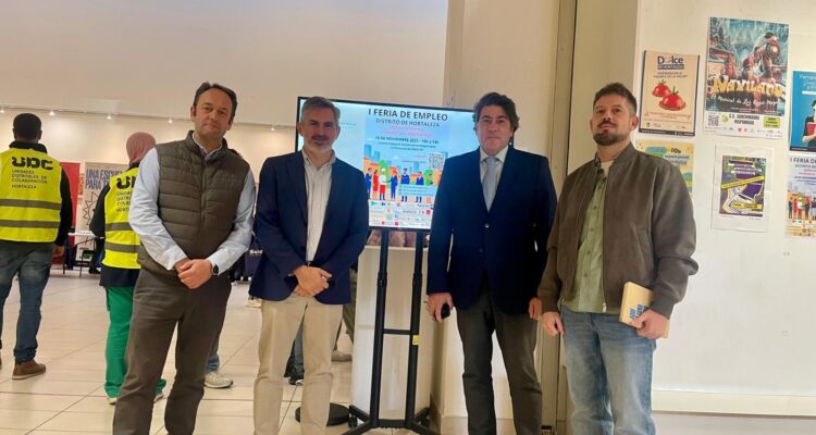 El concejal David Pérez junto al director de la Agencia para el Empleo de Madrid, Pepe Aniorte