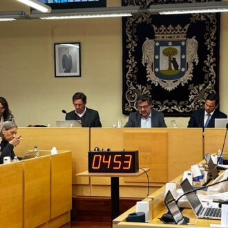 Una instantánea del pleno extraordinario de Barajas