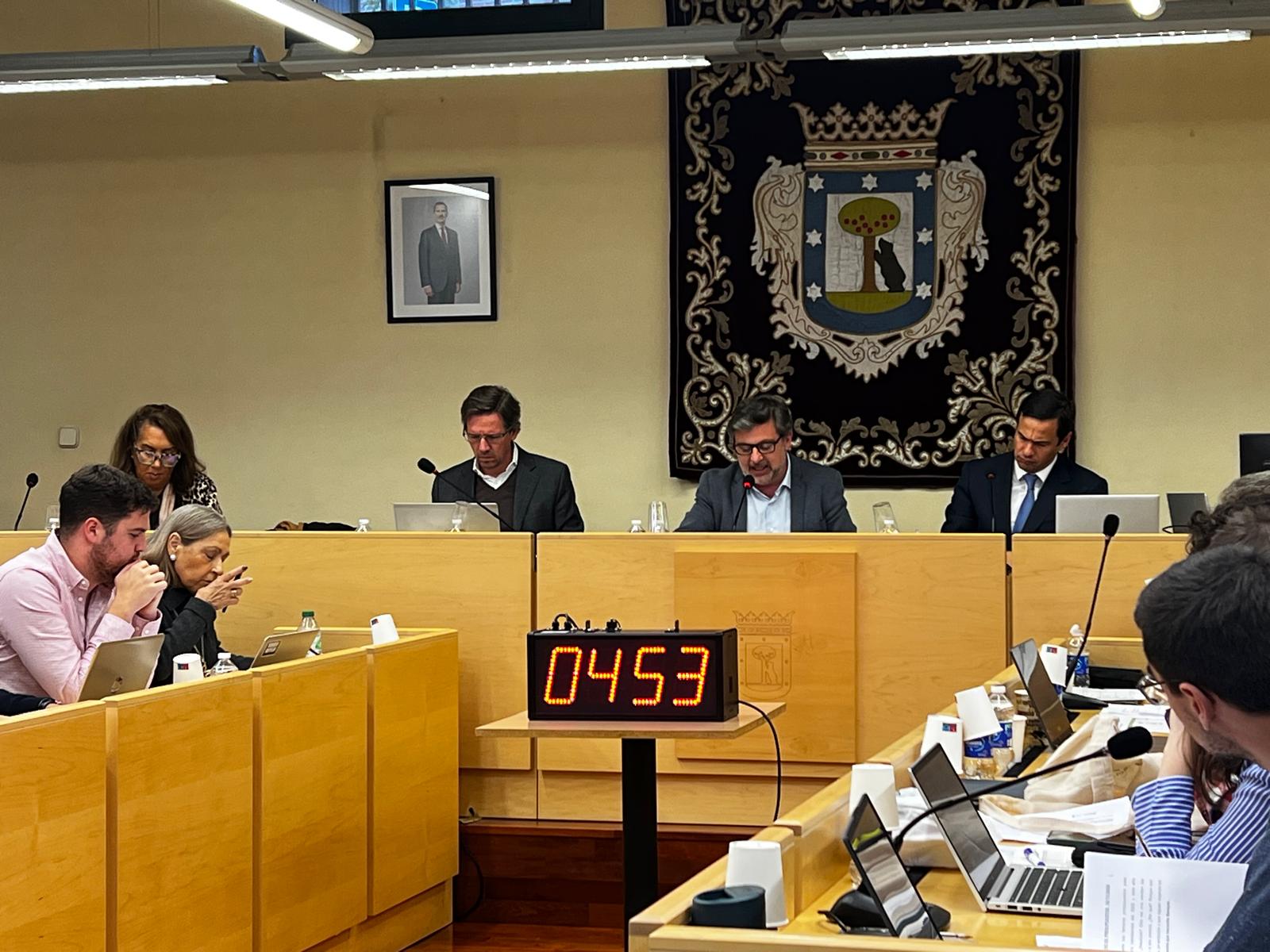 Una instantánea del pleno extraordinario de Barajas