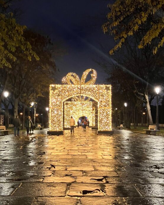 Pórtico de luz en Puente de Toledo