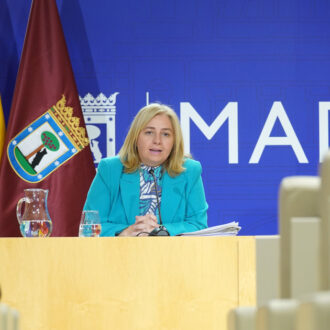 La vicealcaldesa y portavoz municipal, Inma Sanz, durante la rueda de prensa