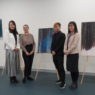 Estrada en la exposición Soul Flow