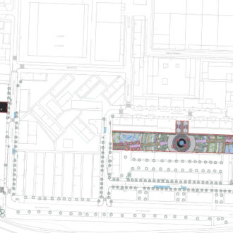 Plano del proyecto de urbanización del barrio del Aeropuerto
