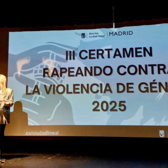 Álvarez en el certamen escolar ‘Rapeando contra la violencia de género’