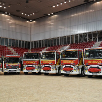 Imagen de archivo de vehículos pesados de Bomberos de Madrid
