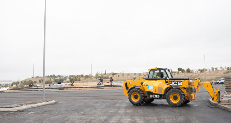 Progreso de las obras de urbanización de Valdecarros