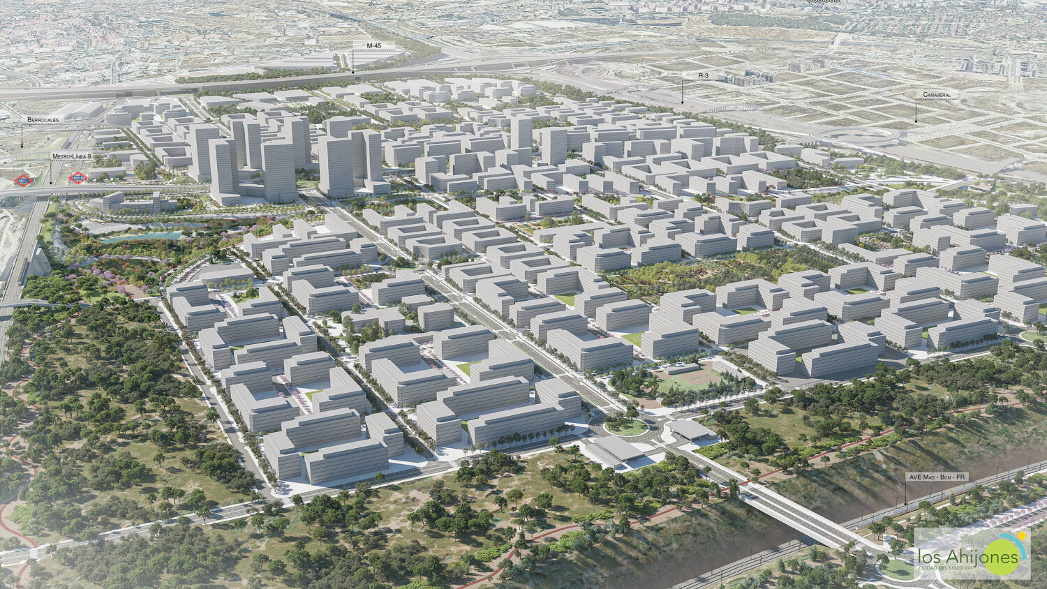 Recreación del futuro desarrollo de Los Ahijones