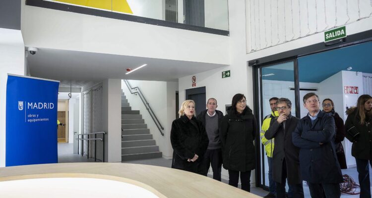 García Romero y Martínez Páramo durante su visita a las instalaciones del nuevo espacio en Montecarmelo