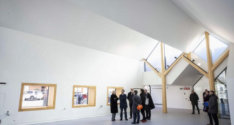 Espacio del nuevo centro cultural con biblioteca de Montecarmelo