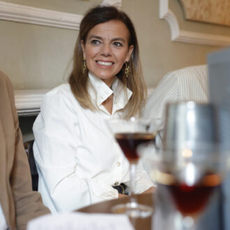 La concejala delegada de Turismo, Almudena Maíllo, en la presentación del libro 'Madrid Cocktail'