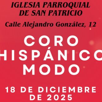 Cartel del concierto del Coro Hispánico Modo, que abre la programación con una actuación en la iglesia parroquial de San Patricio