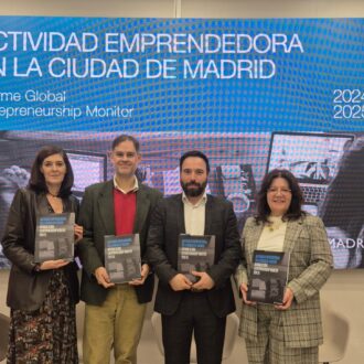 El concejal delegado de Innovación y Emprendimiento, Ángel Niño, durante su participación en una mesa redonda sobre el impacto de las políticas públicas en el ecosistema emprendedor de la ciudad de Madrid