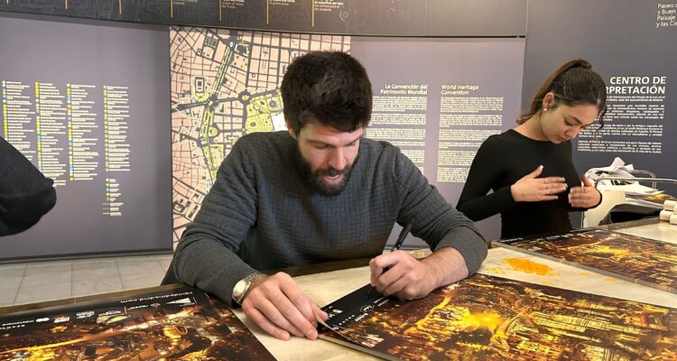 El ilustrador Poliño Trapalleiro