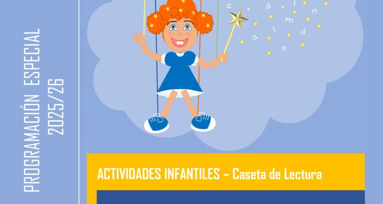 Cartel con fechas de las actividades en la pista de hielo de Puente de Vallecas