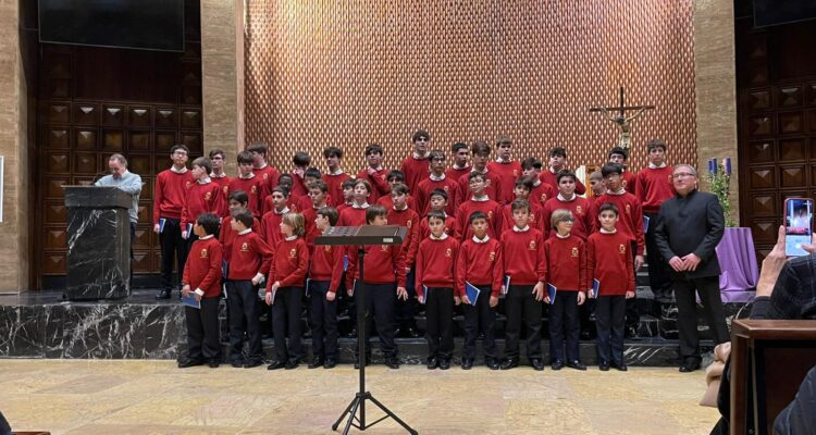 González Taboada en el concierto de la Escolanía de El Escorial