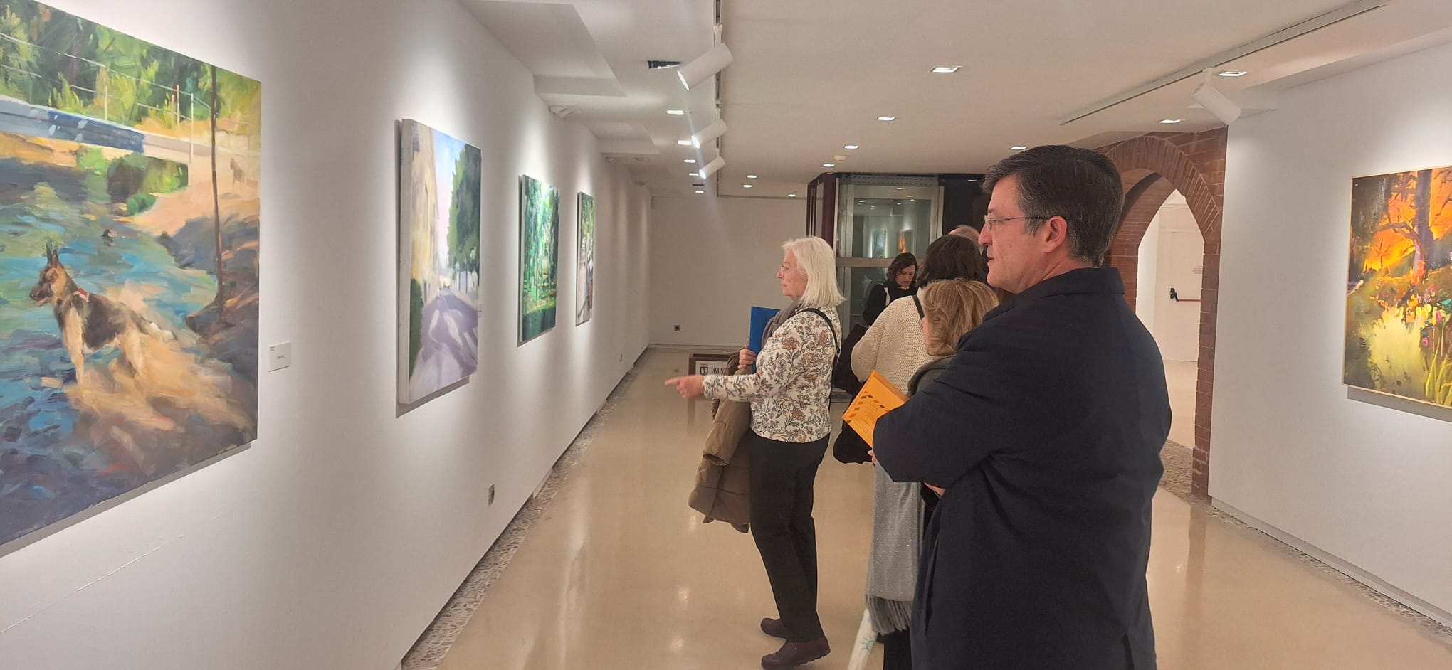 Martínez Páramo en la exposición del Certamen de Pintura Rápida del Real Sitio del Pardo 2025