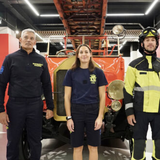 Imagen de archivo de diferentes vestuarios de Bomberos de Madrid