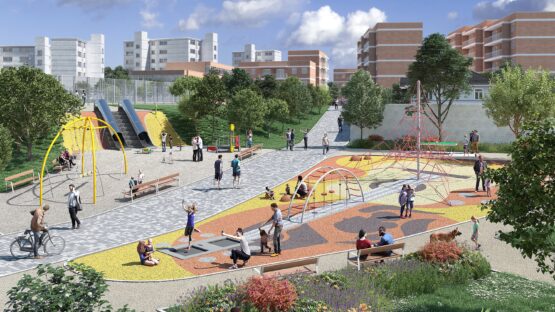 Recreación de la zona de Latina tras la regeneración