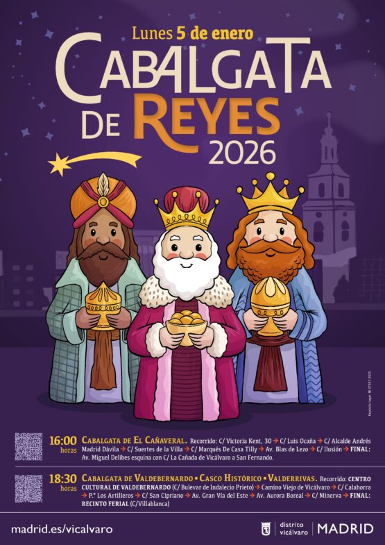 Cartel de la Cabalgata de Reyes 2026 en Vicálvaro