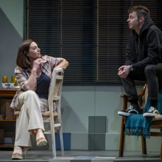 Pilar Massa y Eduardo Gallo durante la representación de Vincent River.