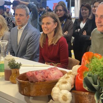 Maíllo en Madrid Fusión, durante el taller en torno al rabo de toro