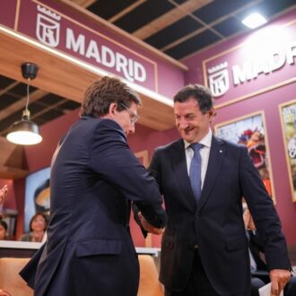 Almeida en la presentación de la iniciativa DeLiMadrid