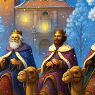 Representación de los Reyes Magos de Oriente