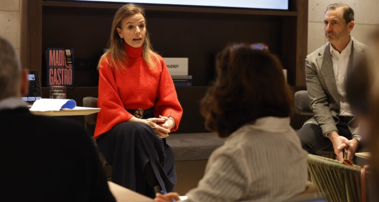 Maíllo en el encuentro informativo ‘Madrid, una ciudad que avanza con el turismo'