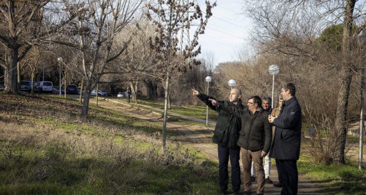 Momento de la visita al parque Juan Carmona 'Habichuela'