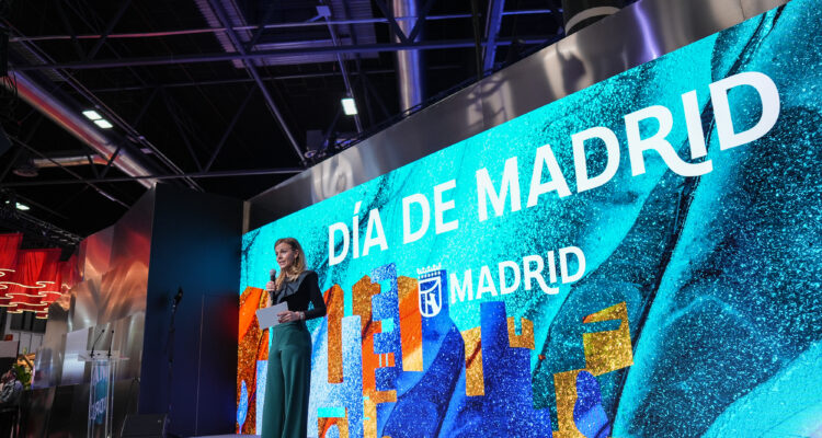 Maíllo en la celebración del Día de Madrid en FITUR
