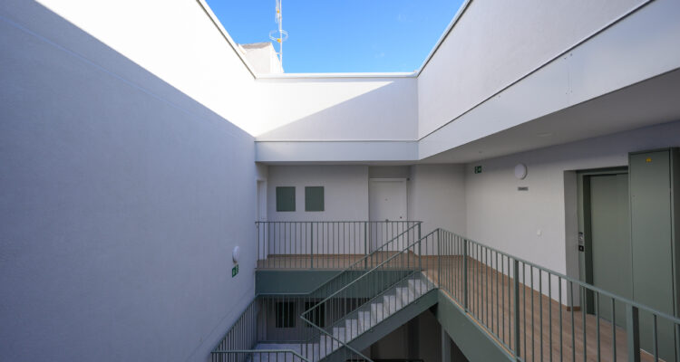 Obra terminada de la promoción de viviendas de la EMVS Madrid