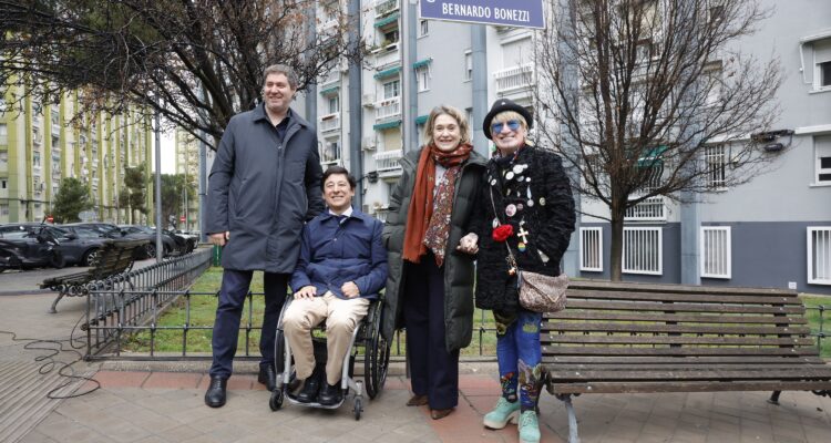 Rivera de la Cruz, Fanjul, González y Clavel durante la inauguración de la zona