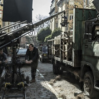 Rodaje en Madrid de una nueva temporada de la serie 'The Walking Dead: Daryl Dixon' (AMC). Foto: Jorge Alvariño