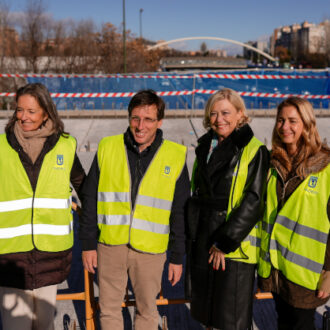 Almeida visita las obras de construcción de Parque Ventas